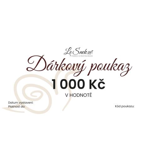 Dárkový poukaz Le Šnek
